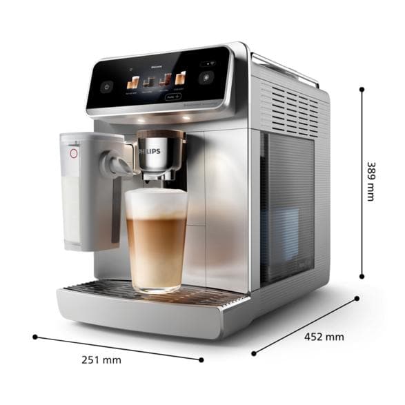 Espressomaskin PHILIPS 8000 LatteGo Pro Café Aromis EP8757/20 Silver
