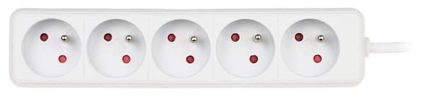 Forbindelsesskinne PR-1.5M-5G/W (5 stikkontakter) 1,3 m