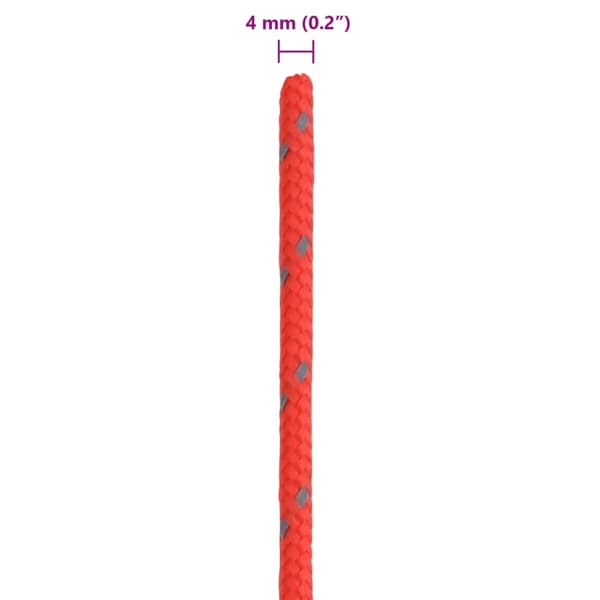 vidaXL teltreb med strammere, reflekterende elementer, 50 m, 4 mm
