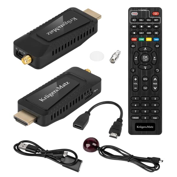 Tuner DVB-T2 HEVC H.265 mini för HDMI Kruger&Matz