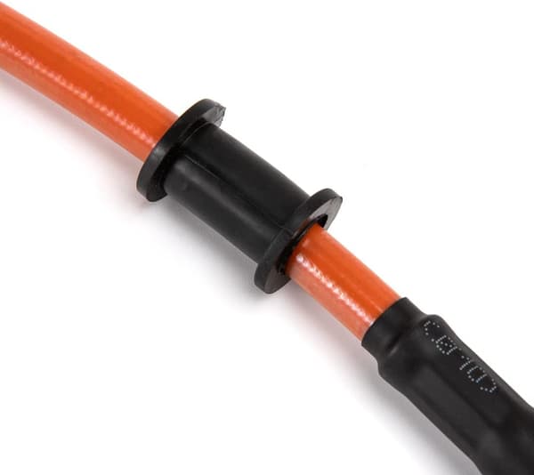 MOTORCYKELBROMSSLANG KORT FLEXIBEL ORANGE 63 CM LÄNGD
