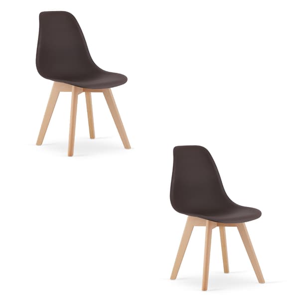 KITO stol kaffe / naturlige ben x 2