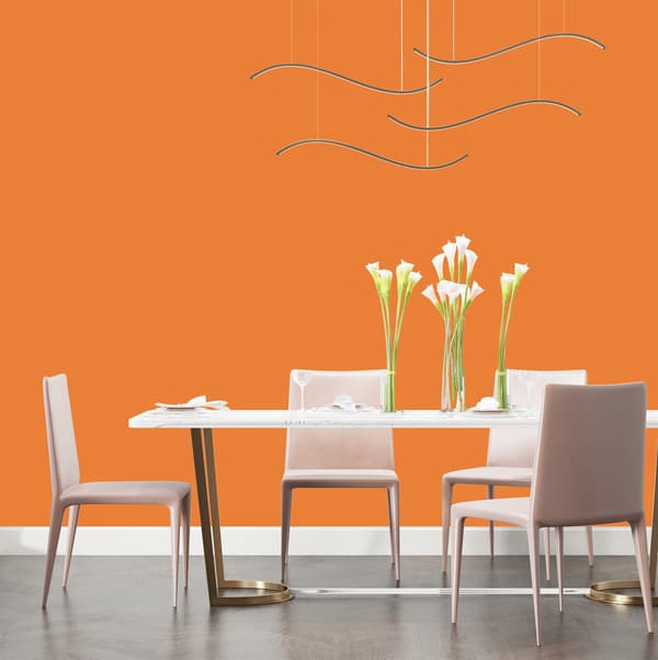 Keramisk loftsmaling intens orange farve H5933 mat 2L