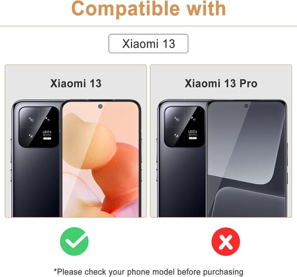 2x 9H HÆRDET GLAS TIL XIAOMI 13 STÆRKT, HÅRDT, HOLDBART, RESISTENT