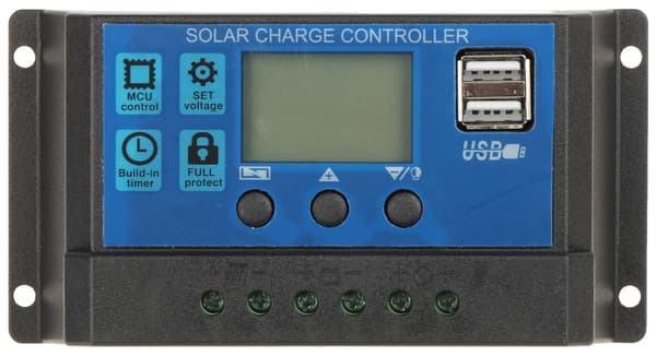 LADDNINGSKONTROLL FÖR SOLBATTERIER SCC-30A-PWM-LCD-S2