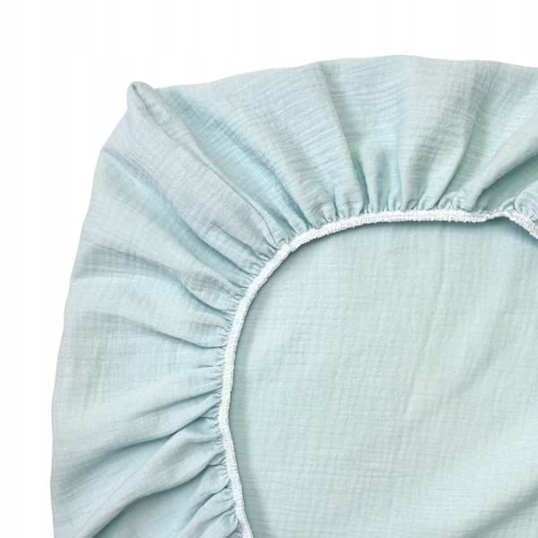 Stræklagen i bomuldsmuslin 60x120 cm til babyseng