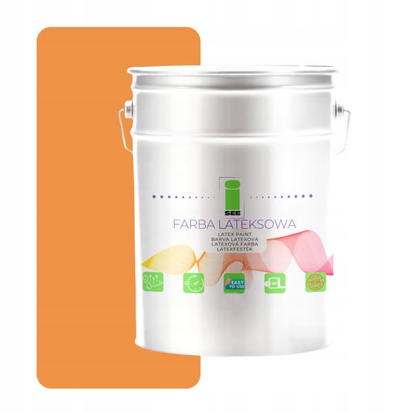 Honungsorange latexväggfärg 5L Polen