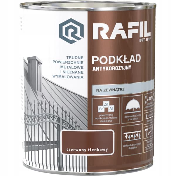 Rafil Antikorrosionsprimer Rødoxid 0,75L