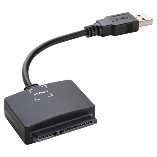USB 3.0 til SATA konverter - Adapter til 2,5 tommer eksterne HDD SSD drev