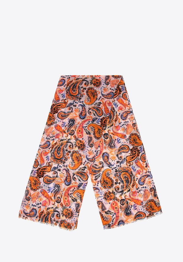 Wittchen dammsjal med paisleymotiv, multifärgad, polyester