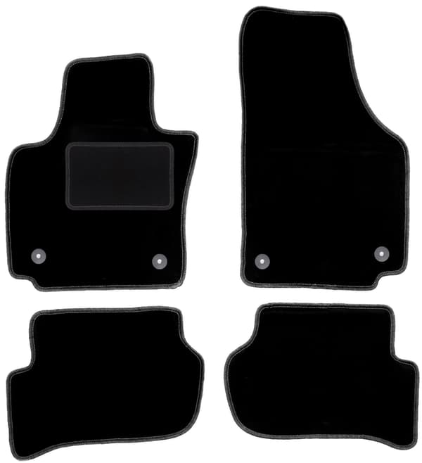 Velour gulvmåtter sæt til Seat Toledo III minivan (2004-2012)
