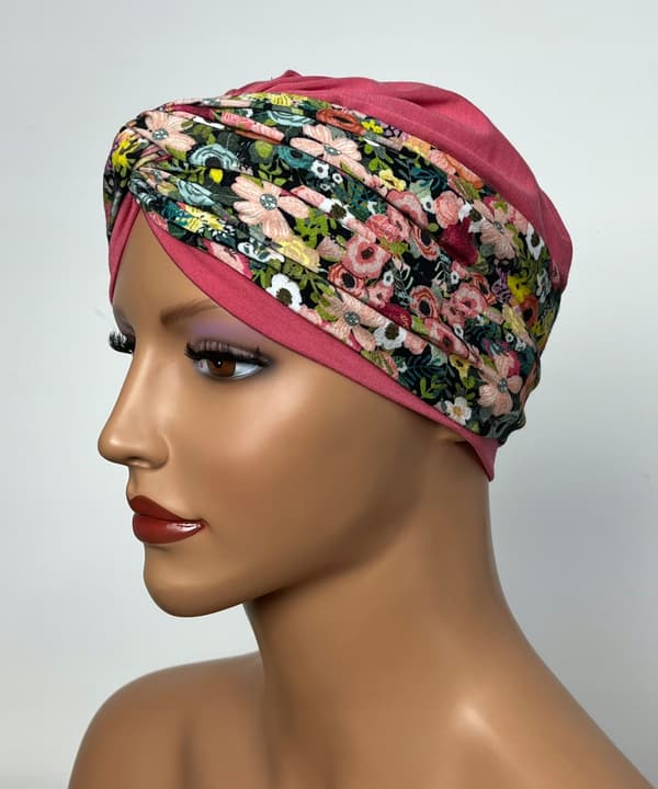 Maria interwoven turban bm103/256 hovedkappe også efter kemoterapi