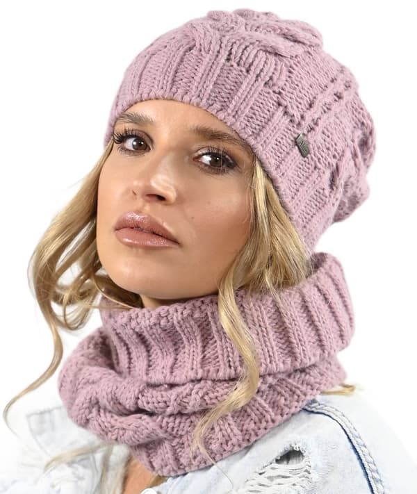 Dame A4 hat - snavsede pink