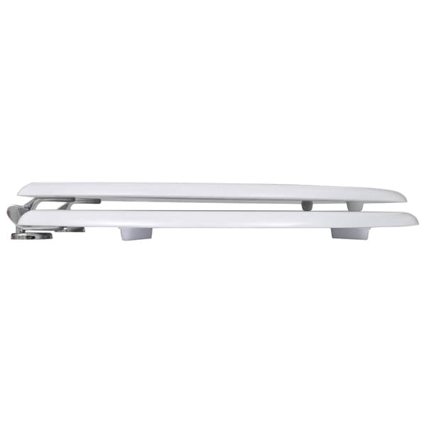 vidaXL Toalettsits, enkel design, MDF, vit