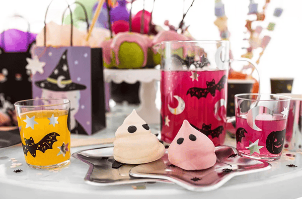 Halloween seinätarra - aaveet ja kurpitsat, 56 kpl