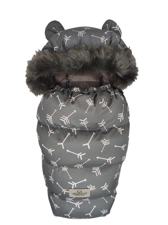 VENUS Sovepose + Muffe 04 100cm Sort med Pile