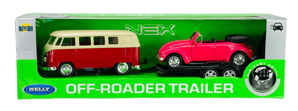 WELLY 2-PAK VW T1 BUS + VW BEETLE 1:34