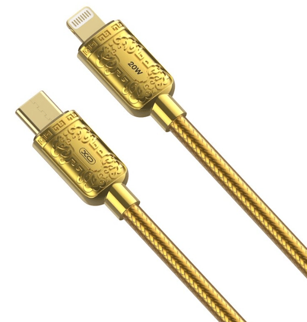 XO-kabel NB-Q217A PD USB-C - Lightning 1,0m 20W Guld