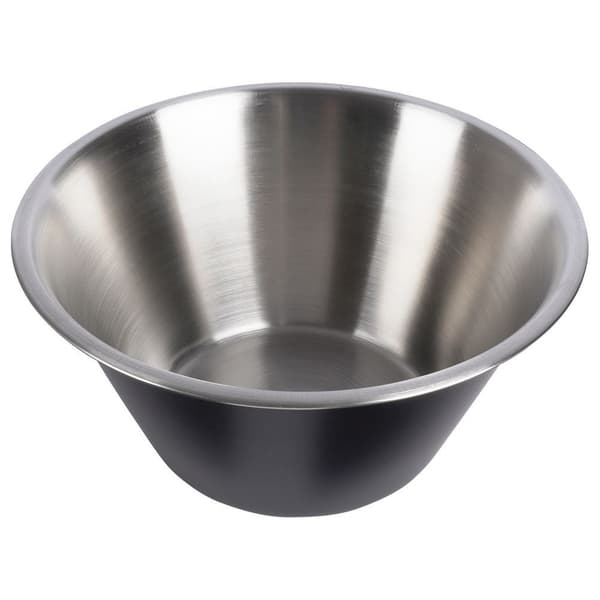 Stålkøkkenskål sort 22 cm, 2 l