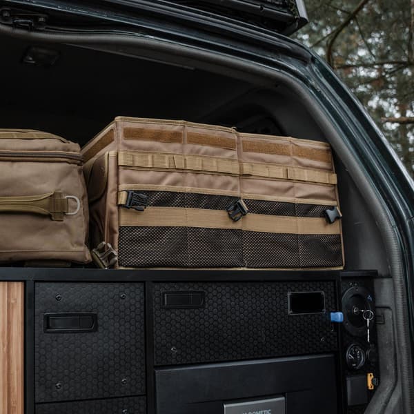 OFFLANDER universell vikbar organizer för bagageutrymme 75L