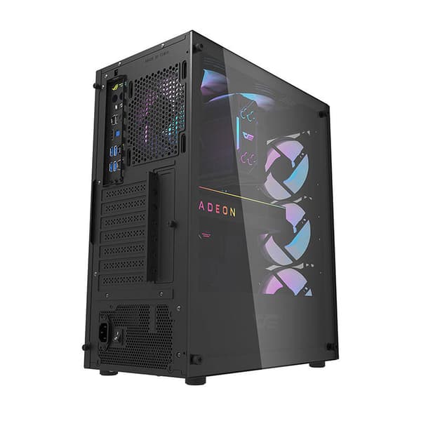 Darkflash DK352 Plus computerkabinet (sort) + 4 RGB-blæsere