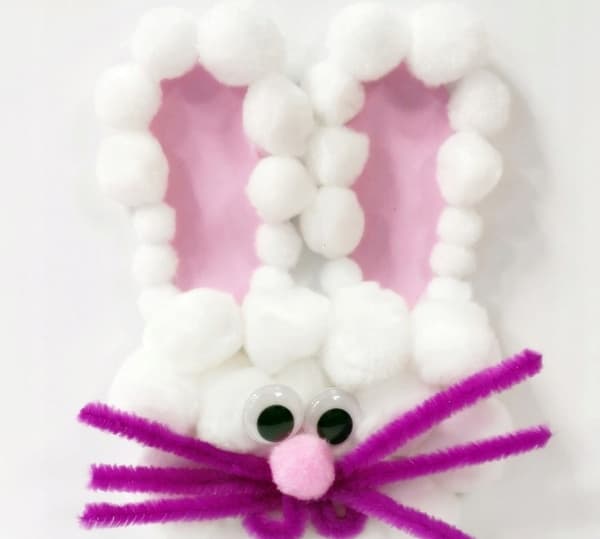 Akrylpompoms mix vit, 24 st.