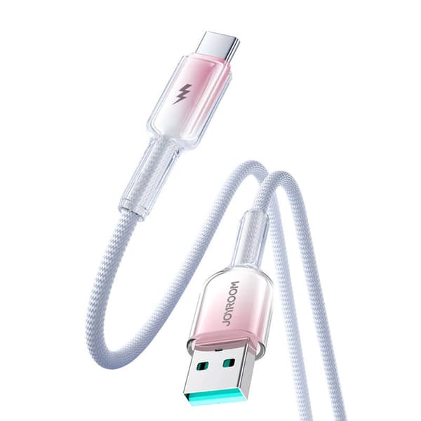 Joyroom S-A42 3A USB-A USB-C-kabel 1,2m Vit