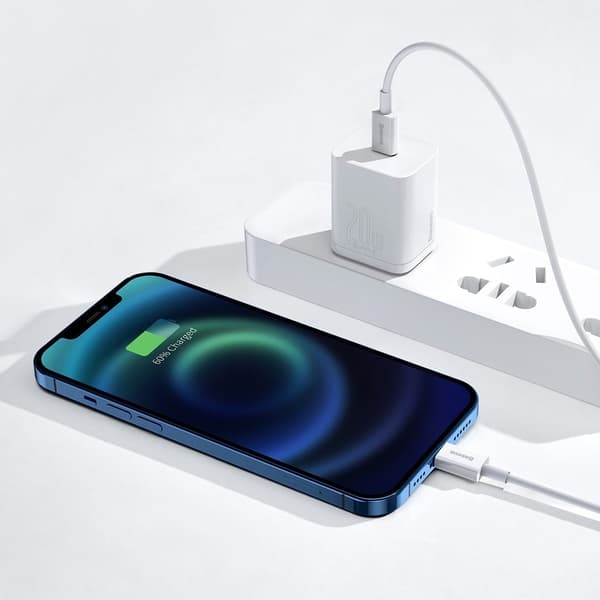 Baseus Superior Series USB-C til Lightning-kabel, 20W, PD, 1m (hvid)