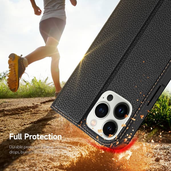 SORT LUKKET ETUI TIL IPHONE 14 PRO 6.1'