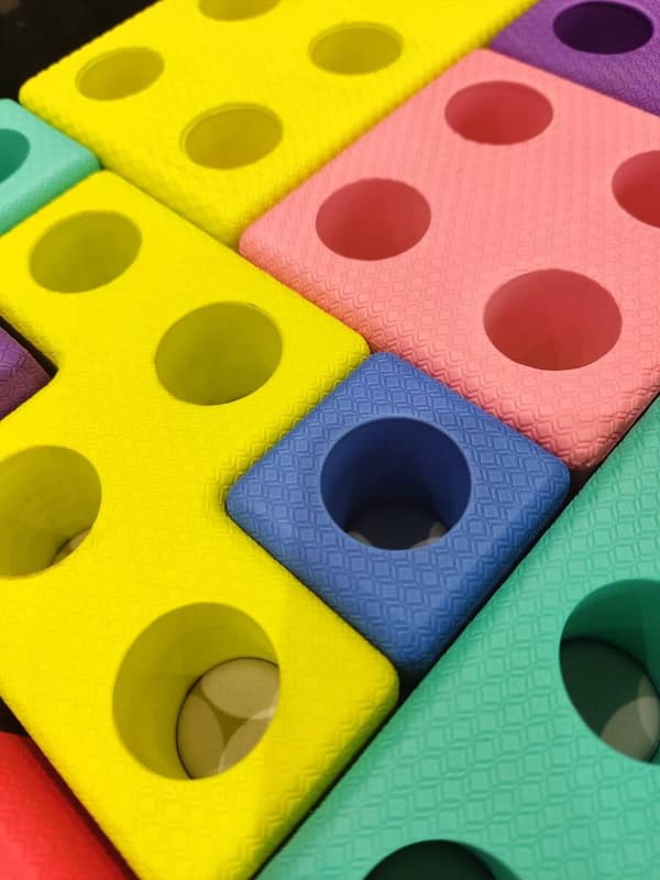 Skum Tetris klodser - 45 stk.
