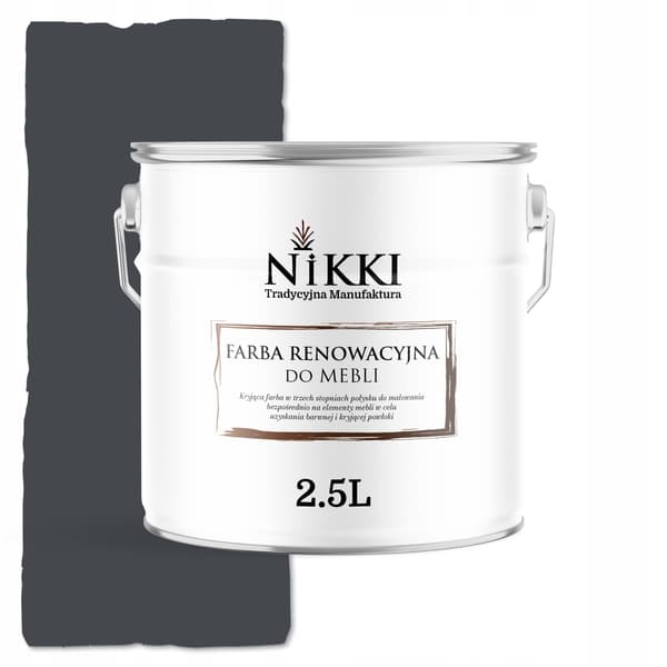 Färg till köksfrontar grafit RAL7024 halvmatt 2,5L