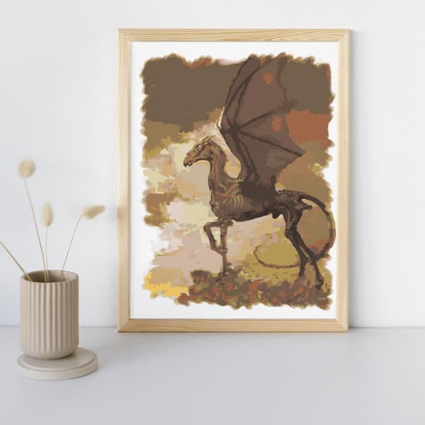 MALING EFTER TAL Billeder til maling - Testrale Harry Potter 40x50 cm
