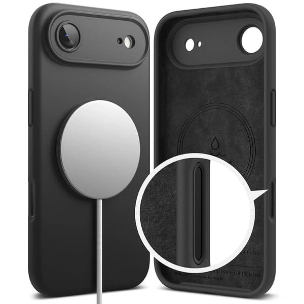 Ringke Silikone Magnetisk MagSafe Etui til iPhone 17 Air - Sort