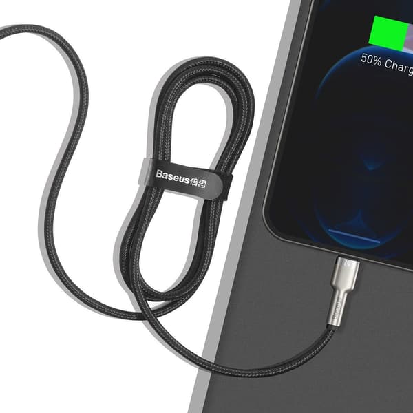 Baseus Cafule USB till Lightning-kabel, 2.4A, 1m (svart)