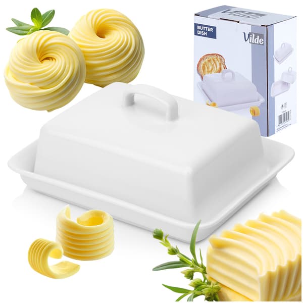 hvid keramisk smørret