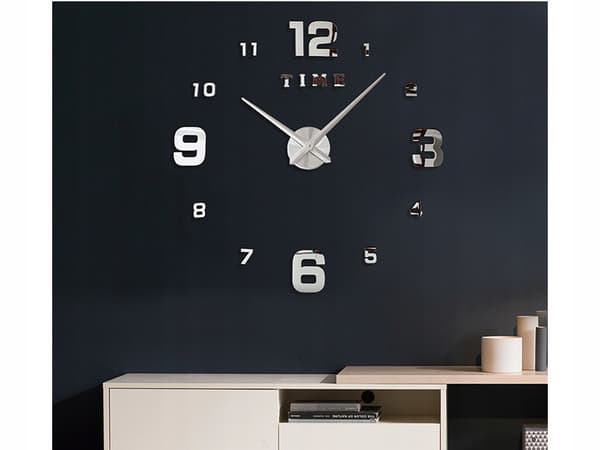 Väggklocka 27 silver 50 cm GAB_A