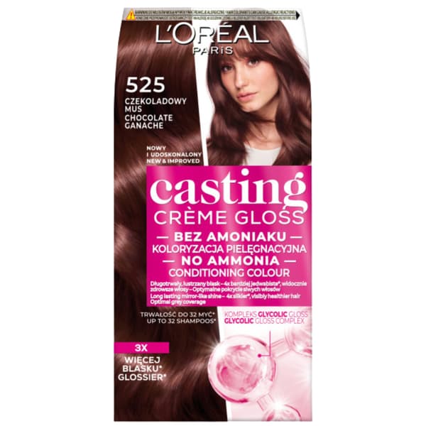 L'Oreal Paris Casting Creme Gloss hårfarve 525 chokolademos