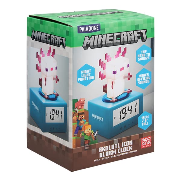 Herätyskellolamppu ICONS Axolotl - Minecraft
