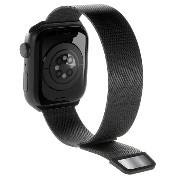 Puro 'MILANESE' urrem til Apple Watch 42-44-45-49m, sort