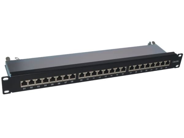ALANTEC PATCHPANEL STP CAT.6A 24 PORTAR LSA 1U