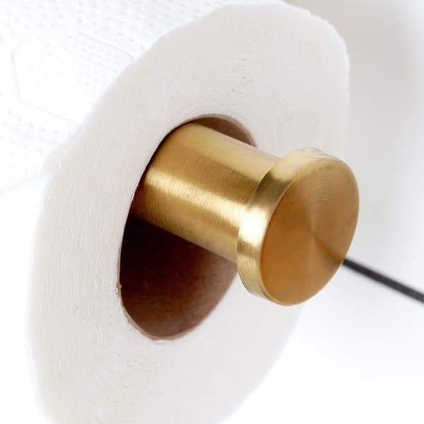 Kultainen terästoilettpaperiteline