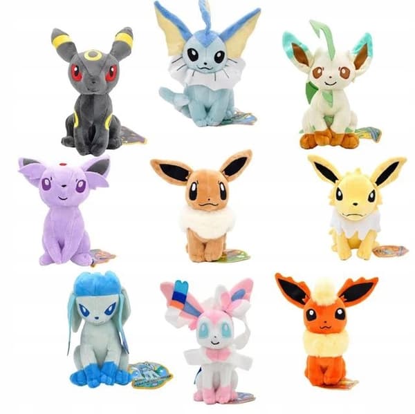 Pokemon Go plydslegetøj figur evolution Eevee Flareon 30 cm