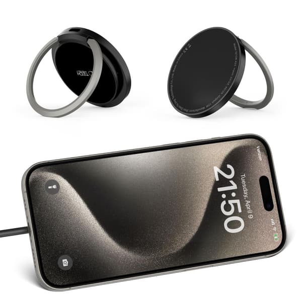 TECH-PROTECT QI15W-A33 MAGNETISK MAGSAFE TRÅDLØS OPLADDER SORT