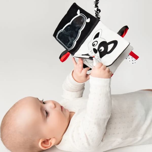 Sensorisk bok Vem är det? Vad är det? För spädbarn 0+ Mammas vård