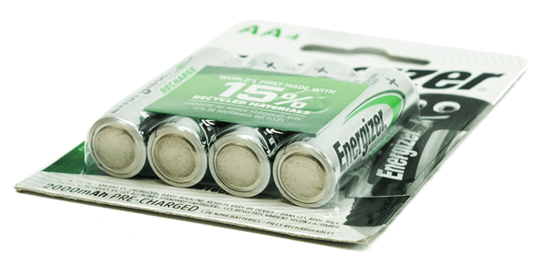 Energizer Maxi-oplader + 4x AA 2000mA genopladelige batterier