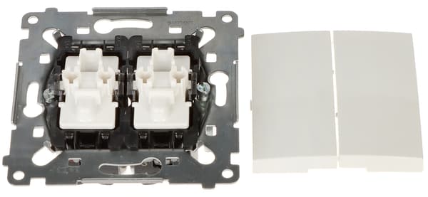 Dobbeltkrydsafbryder DW7/2.01/X/11-SIMON54 250V 10A