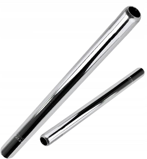 Stålsadelpind, 22,2 mm sadelpind, sølv