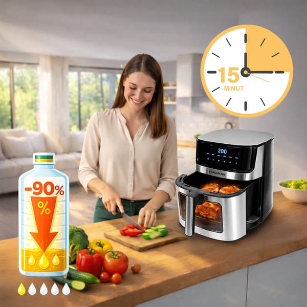 Bergmann YO 1 luftfrytøjer 7,5 l 2000W