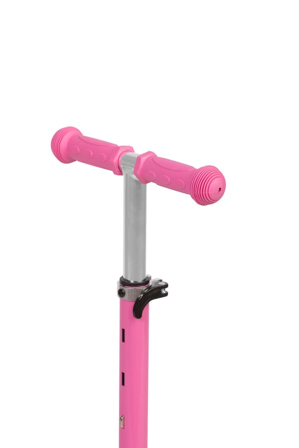 3-hjulig rosa sparkcykel i kolfiber