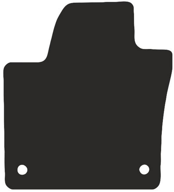 Polyamid gummibelagt førermåtte til Seat Alhambra II minivan 2010-2018